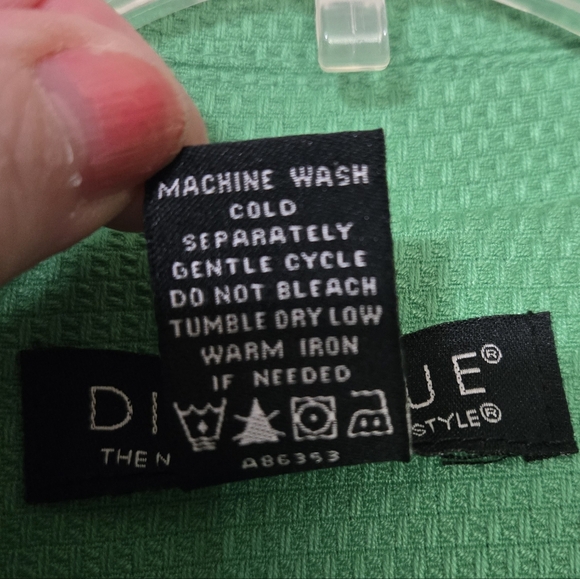 Dialogue Green Button-Up Blazer Jacket With Pockets, XL, Excellent Condition - Picture 4 of 9